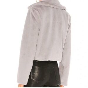Revolve superdown Tianna Faux Fur Jacket in Grey xs
